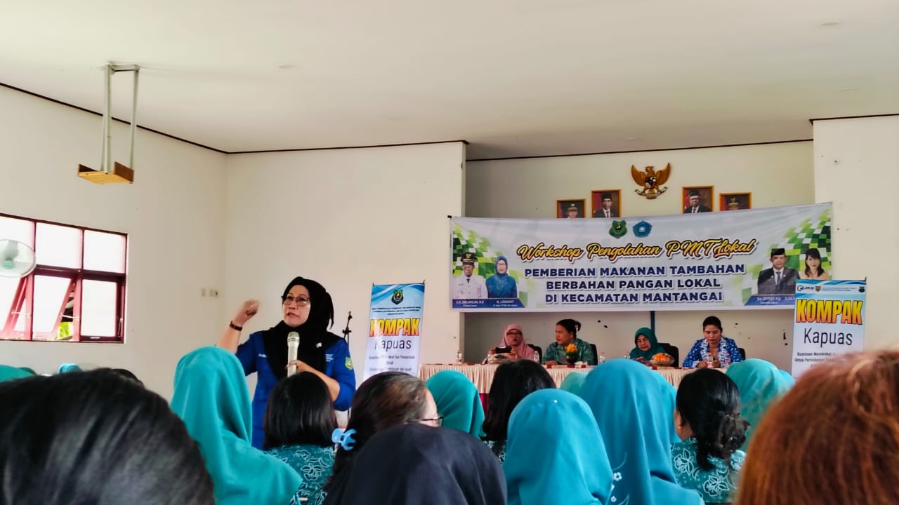 Workshop Pemberian PMT Lokal di Kecamatan Mantangai